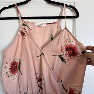 Lydella Pink Floral Romper